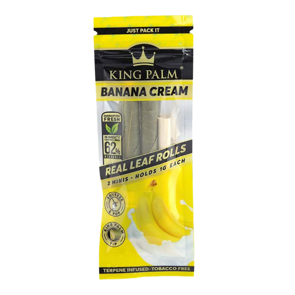 King Palm Flavor 2pk Rolls / Mini / Banana Cream